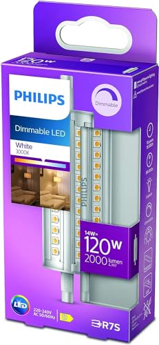 Philips Stab-LED R7S Lampe, 120 W, 118mm, Stabform, dimmbar, neutralweiß von Philips Lighting