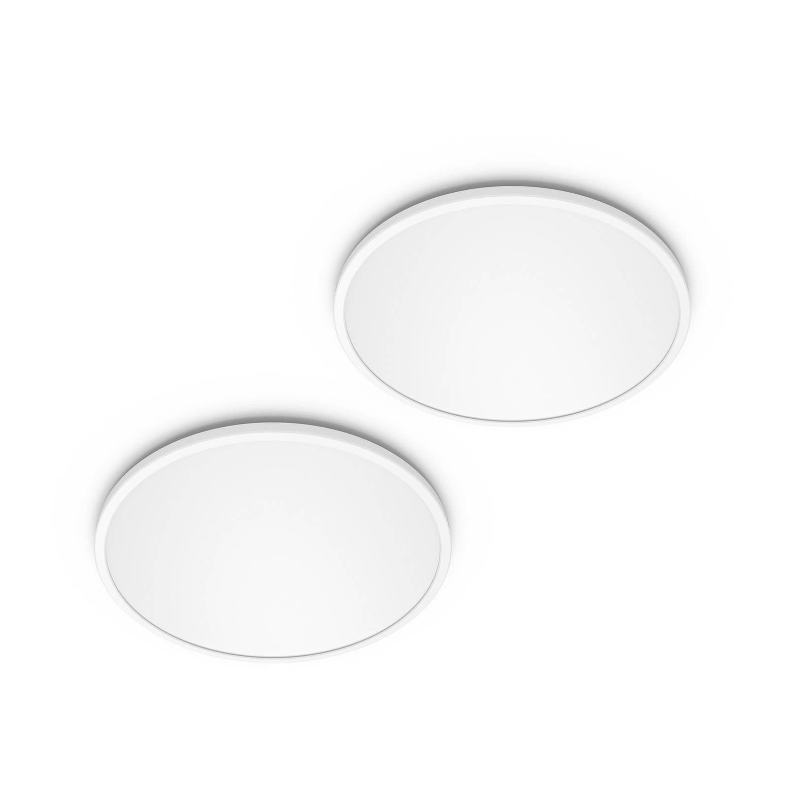 Philips LED SuperSlim 2er-Set weiß IP44 Ø 30cm 2.700K von Philips
