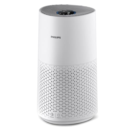 Philips Luftreiniger Smart 1000 Serie - Reinigt Räume bis zu 78 m² - Entfernt 99,97 Prozent der Pollen, Staub und Rauch - Ultraleise und niedriger Energieverbrauch - AC1711/10, Weiß von PHILIPS