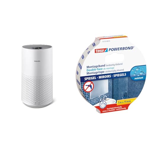 Philips Luftreiniger Smart 1000i Serie - Reinigt Räume bis zu 78 m² & tesa Powerbond MIRROR - Doppelseitiges Montageband zur Fixierung von Spiegeln Philips Luftreiniger Smart 1000i Serie - Reinigt Räume bis zu 78 m² & tesa Powerbond MIRROR - Doppelseitiges Montageband zur Fixierung von Spiegeln von Philips
