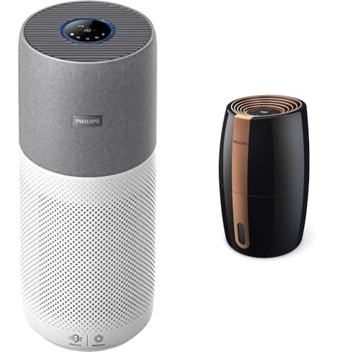 Philips Luftreiniger der Serie 4000i - App-Steuerung & Philips Domestic Appliances Luftbefeuchter 2000 Serie HU2718/10 - Natürliche und hygienische Luftbefeuchtung durch nano-große Wassermoleküle Philips Luftreiniger der Serie 4000i - App-Steuerung & Philips Domestic Appliances Luftbefeuchter 2000 Serie HU2718/10 - Natürliche und hygienische Luftbefeuchtung durch nano-große Wassermoleküle von Philips
