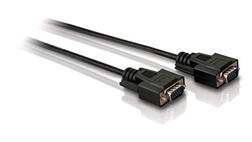 Philips Monitorkabel SVGA SWX2112/10 – VGA-Kabel (1,8 m, VGA, 1080p, Gold, Schwarz, Generalüberholt) von Philips