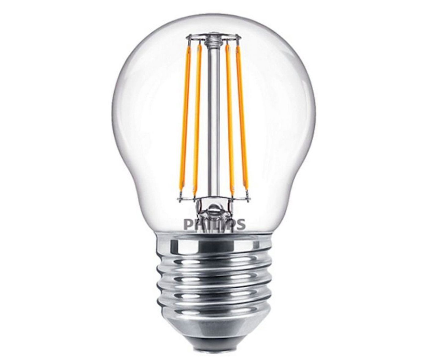 Philips LED-Leuchtmittel Philips LED E27 G45 Filament 4,3W=40W Tropfen 470lm Warmweiß 2700K, E27, Warmweiß Philips LED-Leuchtmittel Philips LED E27 G45 Filament 4,3W=40W Tropfen 470lm Warmweiß 2700K, E27, Warmweiß von Philips