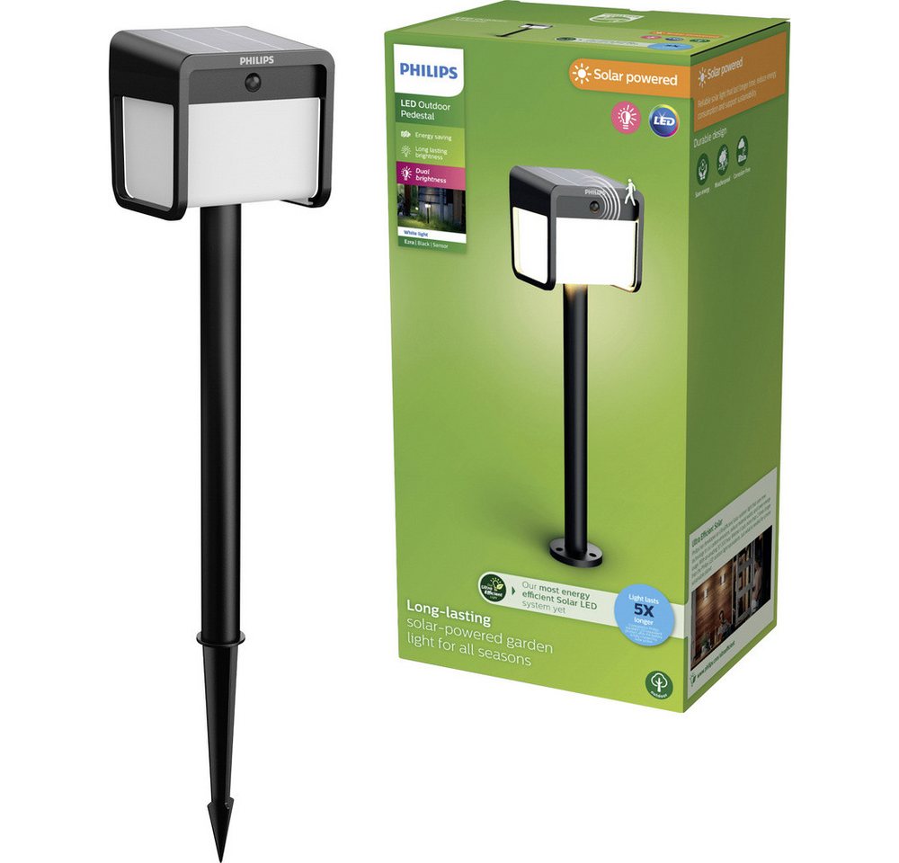 Philips Pollerleuchte Philips LED 929004631901 Ezra Solar-Außenstandleuchte LED LED fest e von Philips