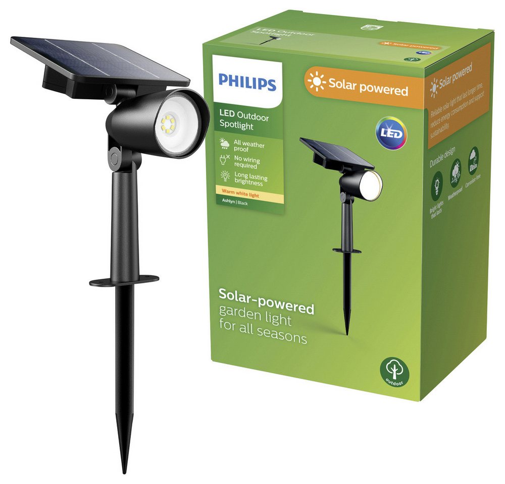 Philips Pollerleuchte Philips LED 929004632501 Ashlyn Solar-Außenstandleuchte LED LED fest von Philips