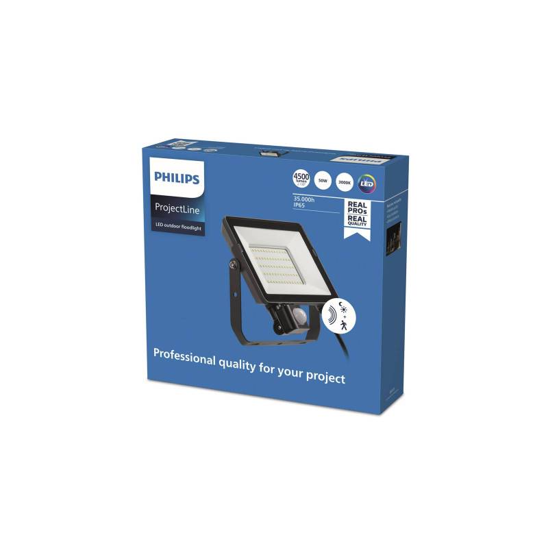 Philips ProjectLine Außenstrahler Sensor 3000K 50W von Philips