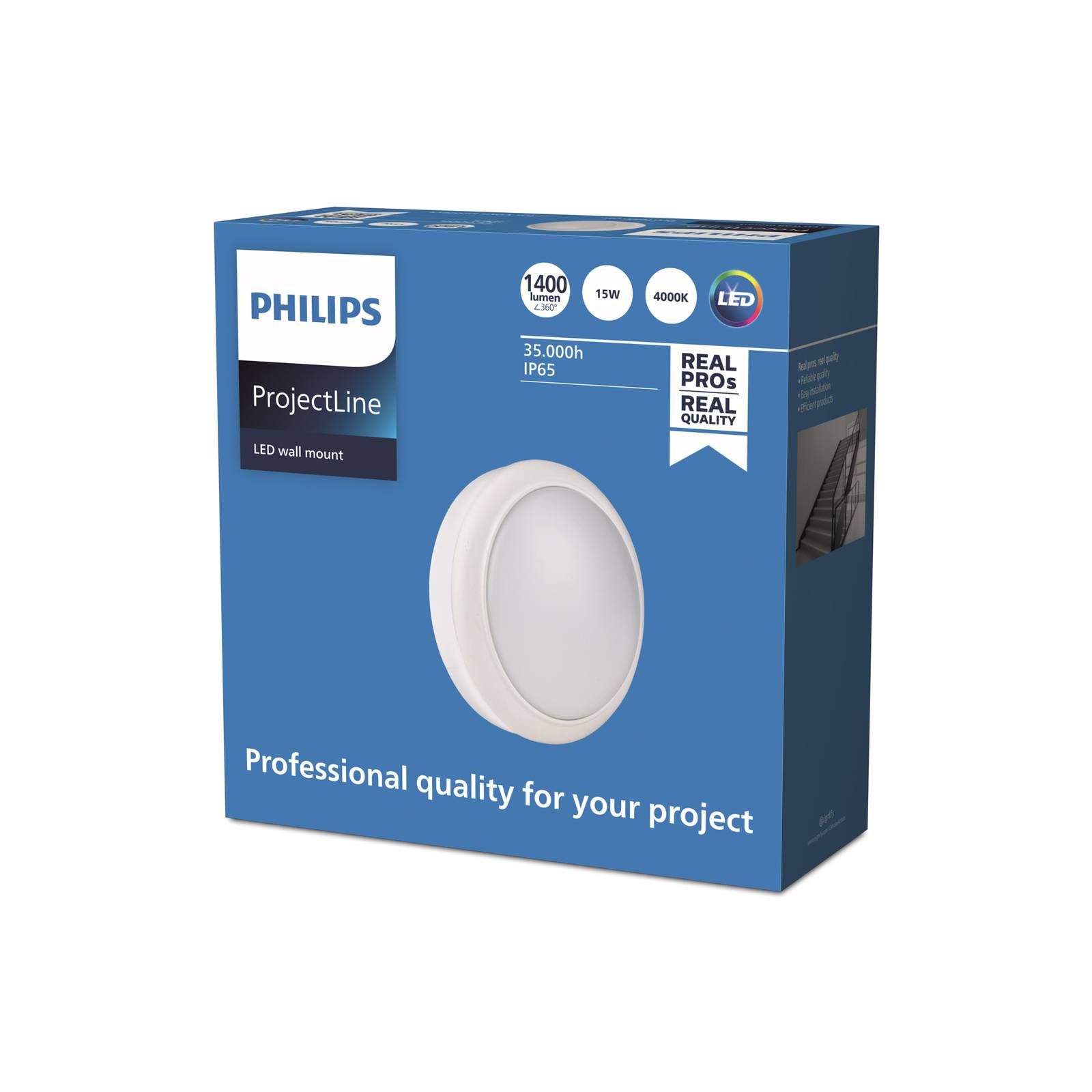 Philips ProjectLine LED-Wandleuchte Ø 18,2cm 4000K von Philips