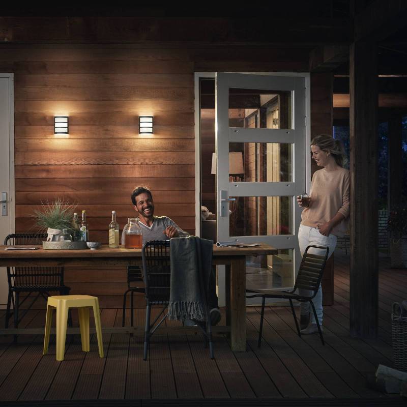 Philips Python LED-Außenwandlampe anthrazit 2.700K von Philips