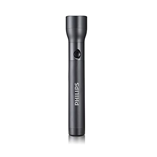 Philips SFL4003T/10 Taschenlampe - Led Taschenlampe mit 6 AA-Batterien (im Lieferumfang enthalten) - 350 Lumen - Schwarz von Philips