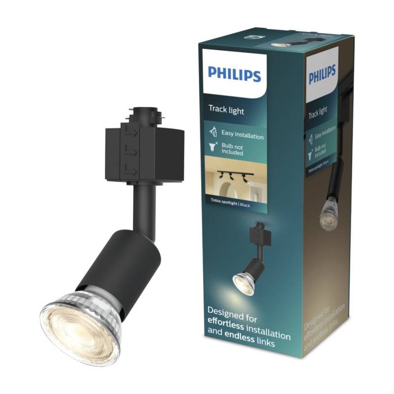 Philips Schienenleuchte 1er Spot Tobia Easy Link schwarz von Philips