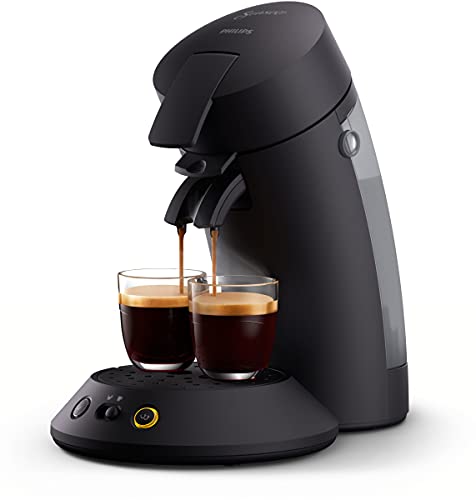 Philips Senseo Original Plus Kaffeepadmaschine, Schwarz, Intensitätsauswahl, Coffee Boost-Technologie, hergestellt aus recyceltem Kunststoff, CSA210/60 von Philips Domestic Appliances