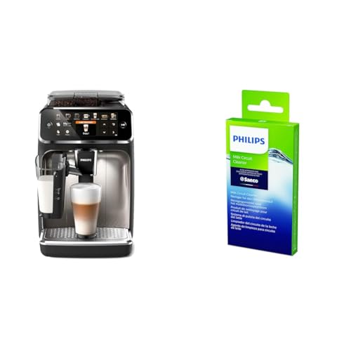 Philips Series 5400 Kaffeevollautomat – LatteGo Milchsystem & ilchkreislauf Reiniger, für Philips, Saeco und andere Kaffeevollautomaten, 6 Beutel je 2 g von Philips