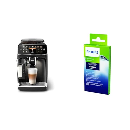 Philips Series 5400 Kaffeevollautomat – LatteGo Milchsystem & ilchkreislauf Reiniger, für Philips, Saeco und andere Kaffeevollautomaten, 6 Beutel je 2 g von Philips