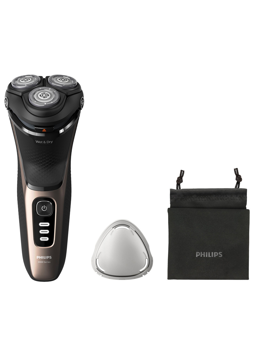 Philips Shaver Series 3000 S3242/12 Akku-Rasierer, Aschgold von Philips