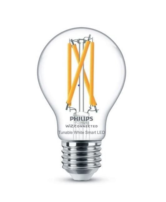 Philips Smart LED Leuchtmittel Tunable White Clear A60 E27 Birnenform 7 W von Philips