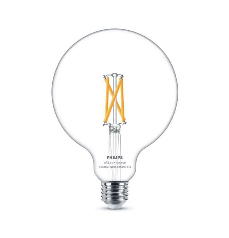 Philips Smart LED Leuchtmittel Tunable White Clear G125 E27 Globeform 7 W von Philips