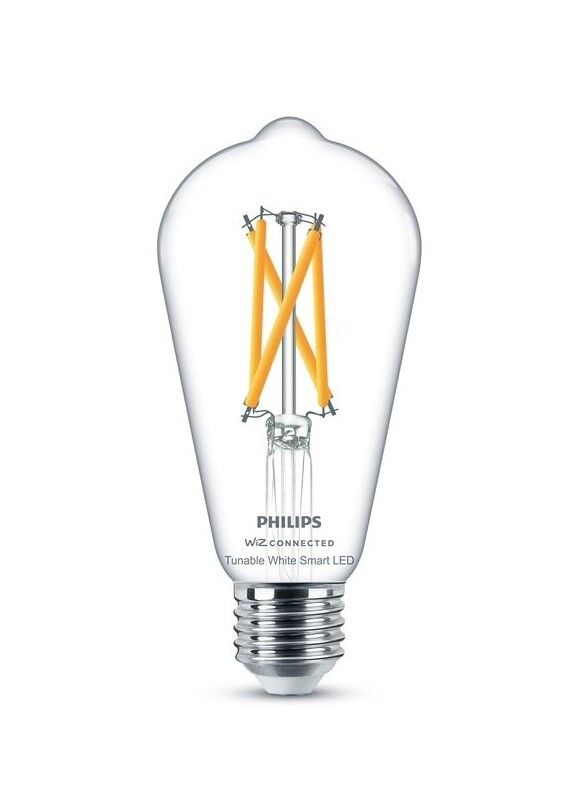 Philips Smart LED Leuchtmittel Tunable White Clear ST64 E27 Edisonform 7 W von Philips