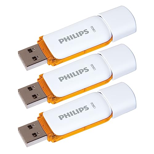 Philips Snow Edition 2.0 USB-Flash-Laufwerk 3X 128GB für PC, Laptop, Computer Data Storage, Lesegeschwindigkeit bis zu 25 MB/s von Philips