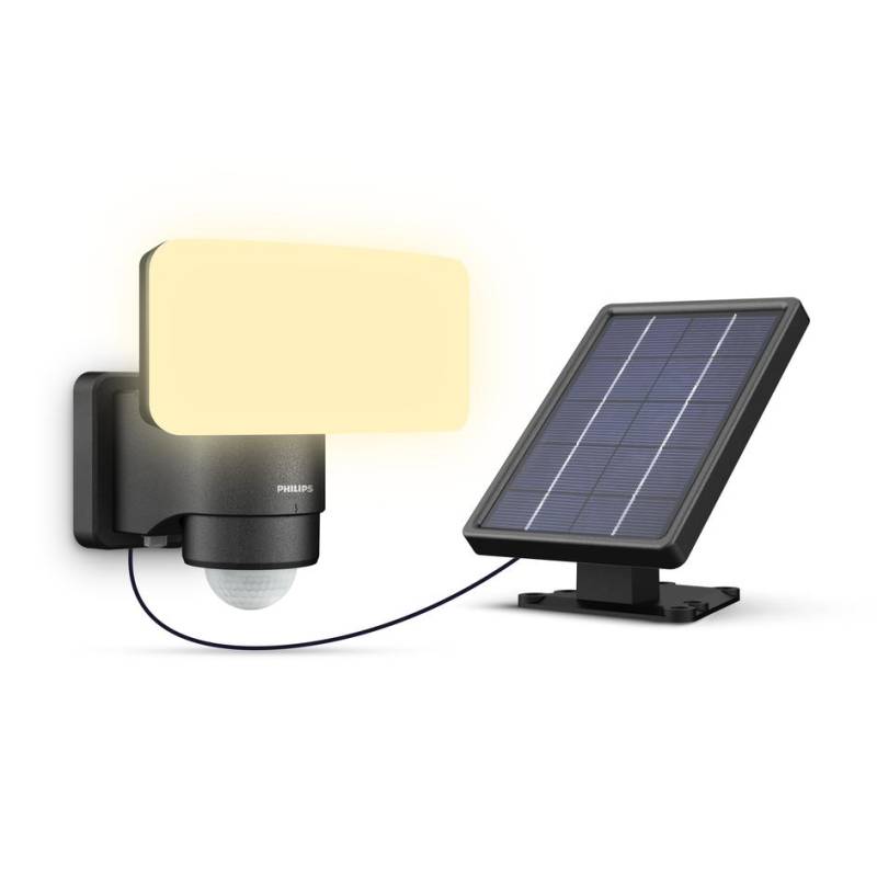 Philips Solar Wandleuchte Tylus schwarz 18,5 x 17 x 21 cm warmweiß-kaltweiß von Philips