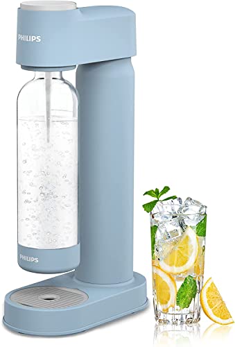 PHILIPS Sprudelwasserbereiter, Soda-Maschine, Seltzer Fizzy Wasserbereiter, kompatibel mit jedem einschraubbaren 60 l CO2-Karbonator (nicht im Lieferumfang enthalten) von Philips