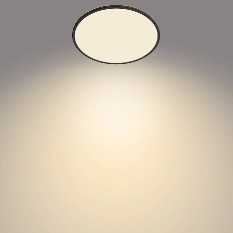 Philips SuperSlim Deckenlampe 2.700K Ø42cm schwarz von Philips