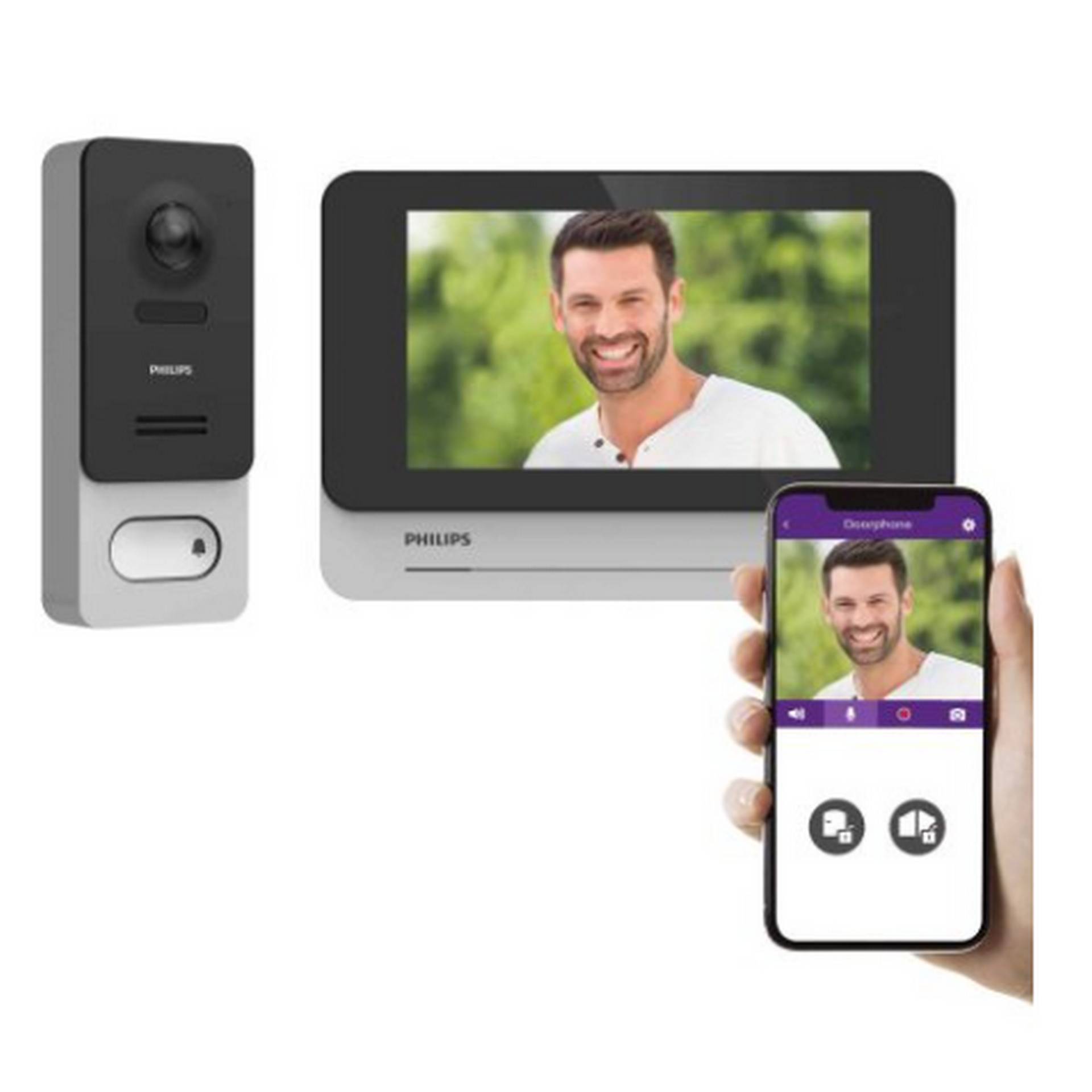 Philips Video-Türsprechanlage 'Welcome Eye Wireless' Full-HD-Weitwinkel von Philips