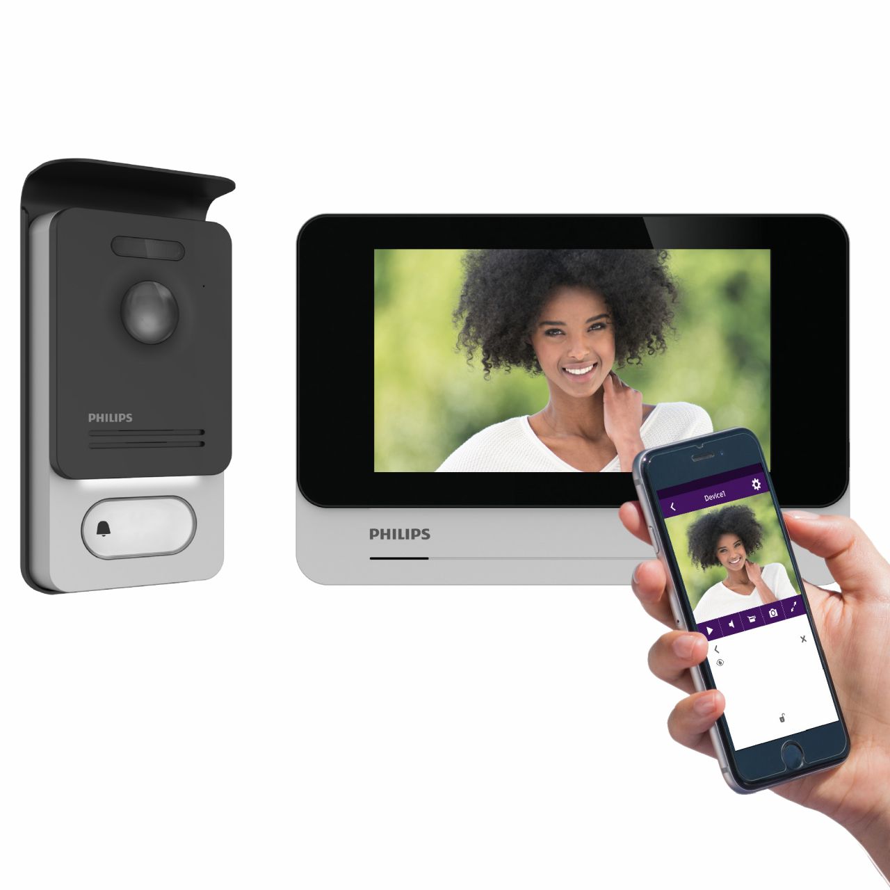 Philips Video-Türsprechanlage WelcomeEye Connect 2 7 Zoll Touchscreen Philips Video-Türsprechanlage WelcomeEye Connect 2 7 Zoll Touchscreen von Philips