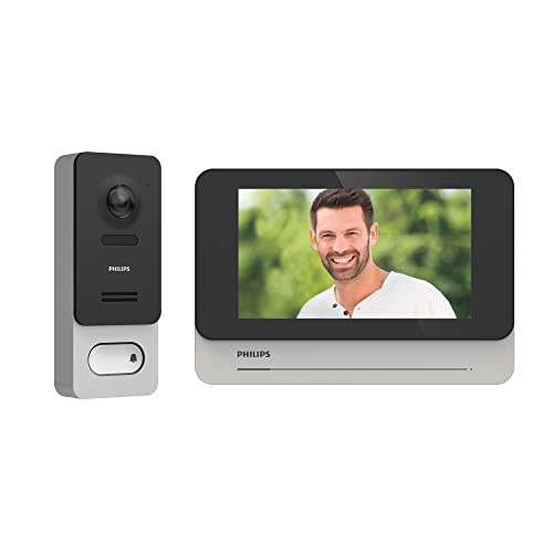Philips - Videotelefon Touchscreen 17,8 cm (7 Zoll), kabellos und verbunden – WelcomeEye Wireless – Philips – Reichweite 350 m – 531039 von Philips