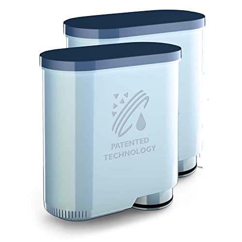 Philips AquaClean Filter, Kalkschutz, natürliche Kalkentfernung, verbesserter Kaffeegeschmack, einfache Installation, bis zu 5.000 Tassen ohne Entkalken, Click&Go-System, 2x Filter im Set (CA6903/22) von Philips Domestic Appliances