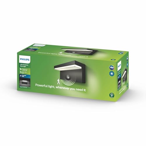 Philips myGarden Bustan LED Wandaußenleuchte, 9W, Anthrazit von Philips Lighting