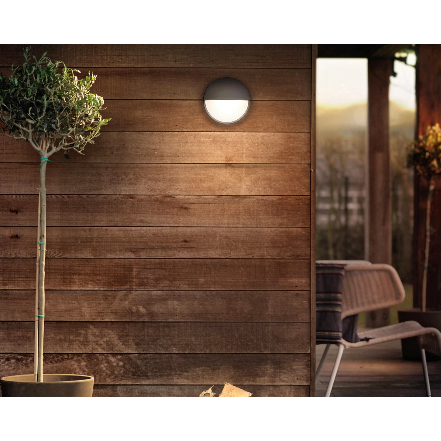 Philips myGarden LED-Außenwandleuchte Capricorn Anthrazit von Philips