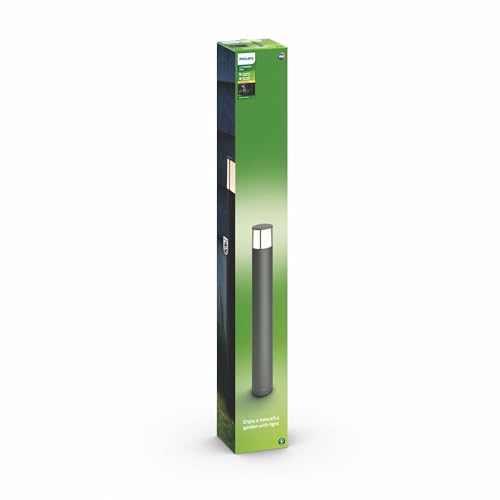 Philips Stock Outdoor Wegeleuchte, 5,5 W, 2700 K Warmweiß, wasserfest, anthrazit, IP44 wetterfest, Grau Philips Stock Outdoor Wegeleuchte, 5,5 W, 2700 K Warmweiß, wasserfest, anthrazit, IP44 wetterfest, Grau von Philips Lighting