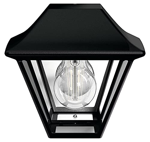 Philips 1649430PN A++ to E, myGarden Wandaussenleuchte Alpenglow, Aluminium, E27, schwarz, 13.02 x 18.10 x 17 cm von Philips Lighting