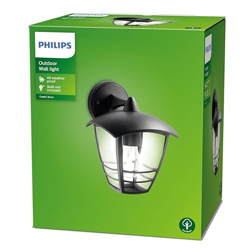 Philips myGarden Creek Wandleuchte, 53W, Schwarz von Philips Lighting