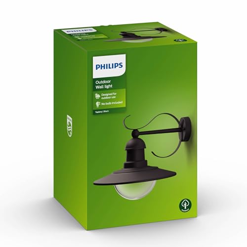 Philips myGarden Wandaussenleuchte Topiary, 60W,schwarz von Philips Lighting