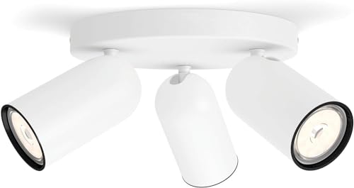 Philips myLiving 5058331pn GU10 Weiß Punkt – Punkt-Licht (weiß, Metall, GU10, 3 Bulb (S), 10 W, 8,2 mm) von Philips Lighting