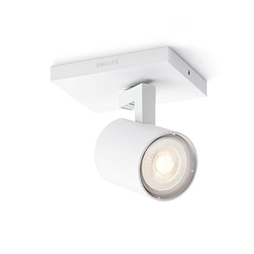 Philips myLiving Runner LED Spot (3 W), dimmbarer Deckenspot mit warmweißem Licht und schwenkbarem Spotkopf, energiesparende Raumbeleuchtung, weiß von Philips Lighting