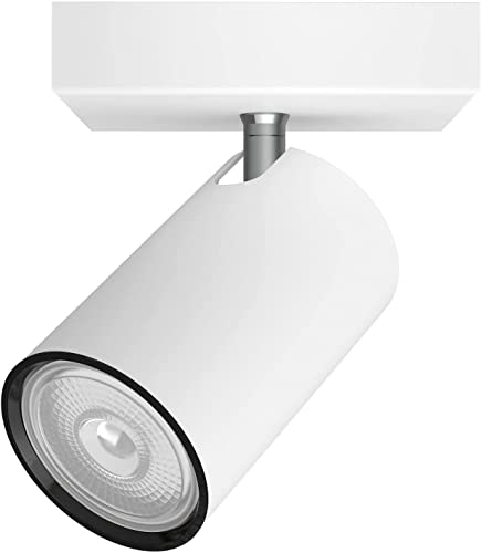 Philips myLiving Kosipo Deckenspot (5,5 W), elegante Deckenleuchte mit einem flexiblen Spot, GU10 Leuchte ohne Leuchtmittel, weiß von Philips Lighting