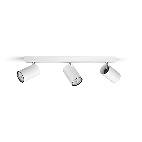 Philips myLiving Kosipo 3-er Deckenspots (3 x 5,5 W), elegante Deckenleuchte mit 3 flexiblen Spots, GU10 Leuchte ohne Leuchtmittel, weiß von Philips Lighting