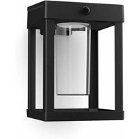 Philips - neuwertig] Led Solar Wandlampe Leuchte Außenlampe Camill Schwarz Klar 14x14cm Lampe B-Ware von Philips