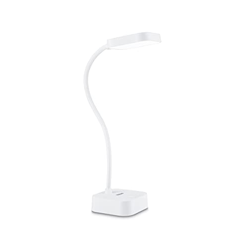 Philips LED Rock tragbare Tischleuchte, Weiß von Philips Lighting