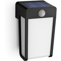 Shroud 8720169265486 Solar-Außenwandleuchte mit Bewegungsmelder 2.3 w Warmweiß Schwarz - Philips von Philips