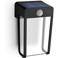 Solarbetriebene led-wandleuchte mit sensor Philips shroud 2.3w 2700k schwarz - 26550900 Solarbetriebene led-wandleuchte mit sensor Philips shroud 2.3w 2700k schwarz - 26550900 von Philips
