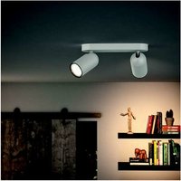 Spot pongee 2 luci attacco gu10 in metallweiss farbe 50582/31/pn 5058231pn Spot pongee 2 luci attacco gu10 in metallweiss farbe 50582/31/pn 5058231pn von Philips