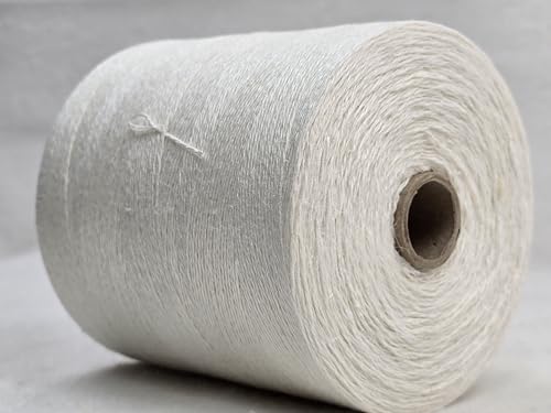 Hanfzwirn 250 g Spule Nm 8/2 GP 78,00 Euro/kg weiß gebleichter Zwirn auf der Spule europäische Hanfherstellung von PhiloTeXX