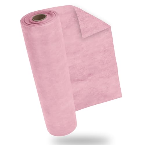 PHILORN Vlies Tischläufer Eukalyptus Rosa 30 cm x 25 m,für Outdoor Partydeko Kommunion Geburtstag Tischdeko und Hochzeitsdeko von Philorn