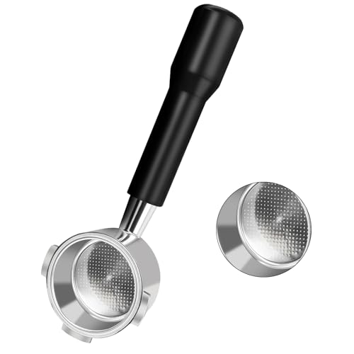 Philorn Bottomless Portafilter 54 mm ，Compatible with Breville BES870/BES875/BES878/ BES880/EC680 / EC685 / EC850 / Coffee Bottomless Stainless Steel Portafilter (3 Ears) von Philorn