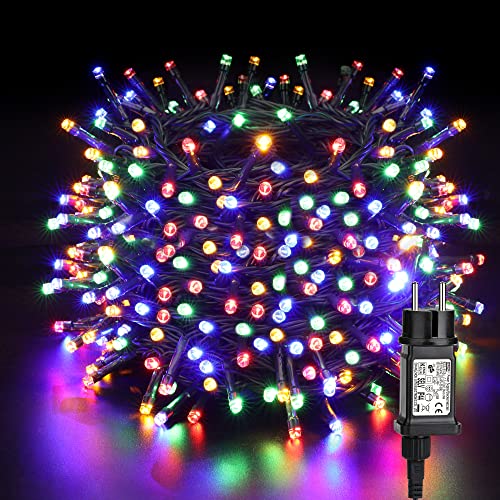 PhilzOps Weihnachtsbaum Lichterketten Außen, 50M 500 LED Strom Lichterkette Innen 8 Modi Wasserdicht Outdoor Weihnachten Beleuchtung für Zimmer Party Hochzeit Neujahr Baum Garten Balkon Deko, Bunt PhilzOps Weihnachtsbaum Lichterketten Außen, 50M 500 LED Strom Lichterkette Innen 8 Modi Wasserdicht Outdoor Weihnachten Beleuchtung für Zimmer Party Hochzeit Neujahr Baum Garten Balkon Deko, Bunt von PhilzOps