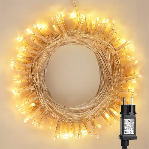 PhilzOps Weihnachtsdeko 100 LED Lichterkette Außen, 10M Warmweiß Tannenbaum Lichterkette Strombetrieben Innen 8 Modi Wasserdichte Beleuchtung für Ostern Haushalt Party Hochzeit Outdoor Garten PhilzOps Weihnachtsdeko 100 LED Lichterkette Außen, 10M Warmweiß Tannenbaum Lichterkette Strombetrieben Innen 8 Modi Wasserdichte Beleuchtung für Ostern Haushalt Party Hochzeit Outdoor Garten von PhilzOps