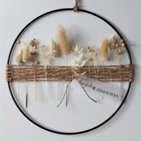 Diy-Set | Trockenblumenkranz Türkranz Fensterdeko Personalisiertes Geschenk Jga Wanddeko Sommer Trockenblumenring Frühling von PhinasWuestenblume